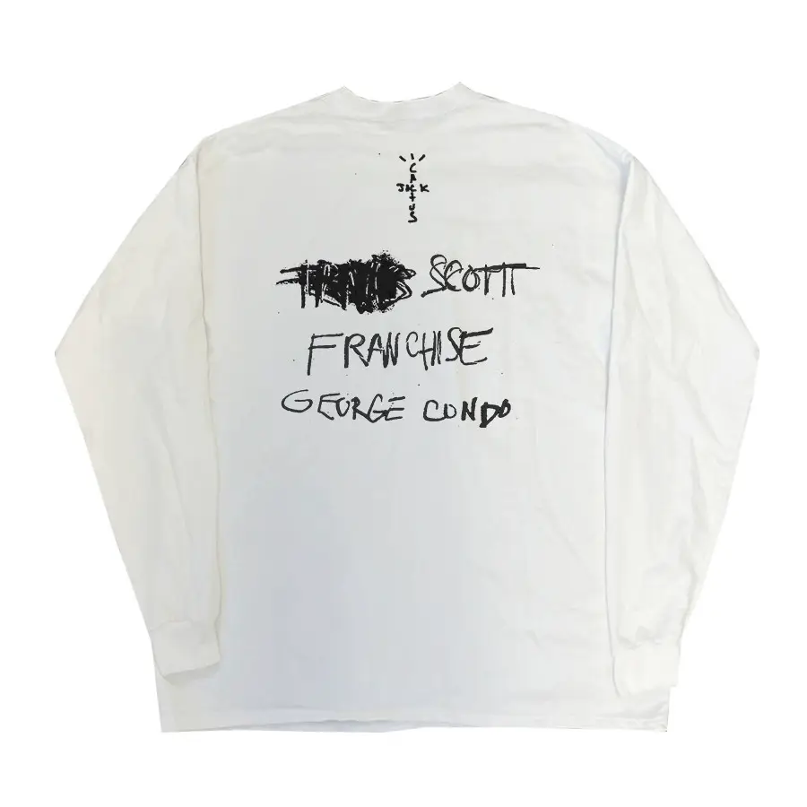 Heavyweight 260g! Loose Fit Plus Size Long Sleeve T-Shirt Blue Crown Lettering American Vibe Retro Style Trendy Brand
