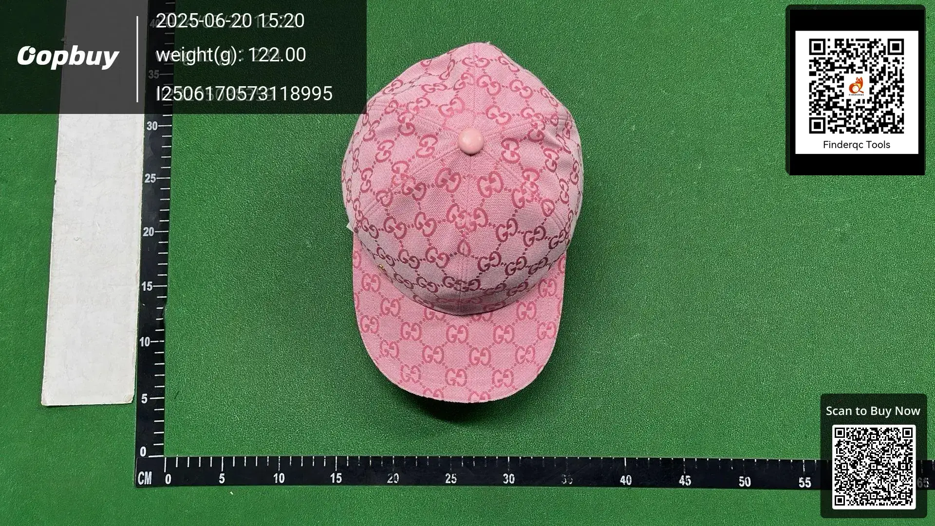 Gucci GG Canvas Baseball Cap Pink
