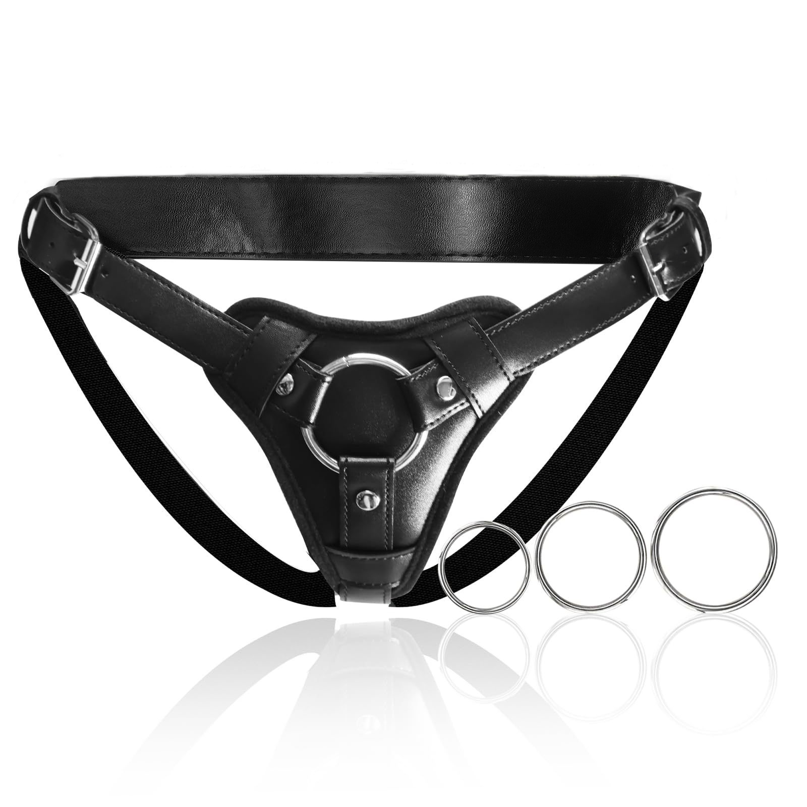 Foreign Trade Hot Selling Adjustable Men's and Women's Adult Products Wear Den Hollow Leather Pants Pull-up Pants SM Sex Fun Products