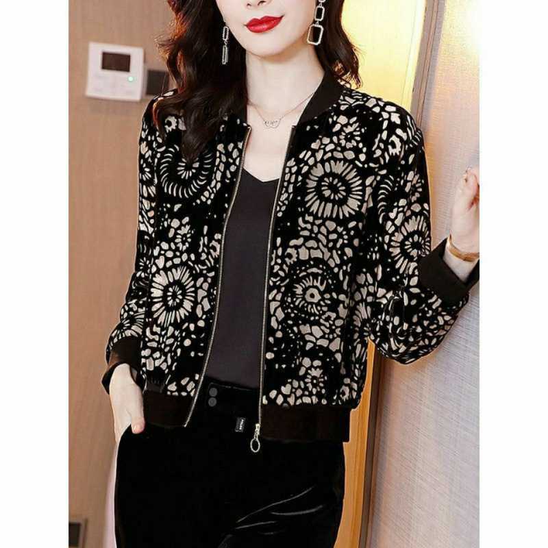 Long-sleeved thin coat spring and summer new Korean-style loose large size all-match sunscreen cardigan chiffon baseball suit