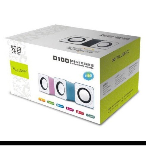 Dazzling D100 desktop computer mini audio subwoofer home USB portable mobile phone notebook small speaker