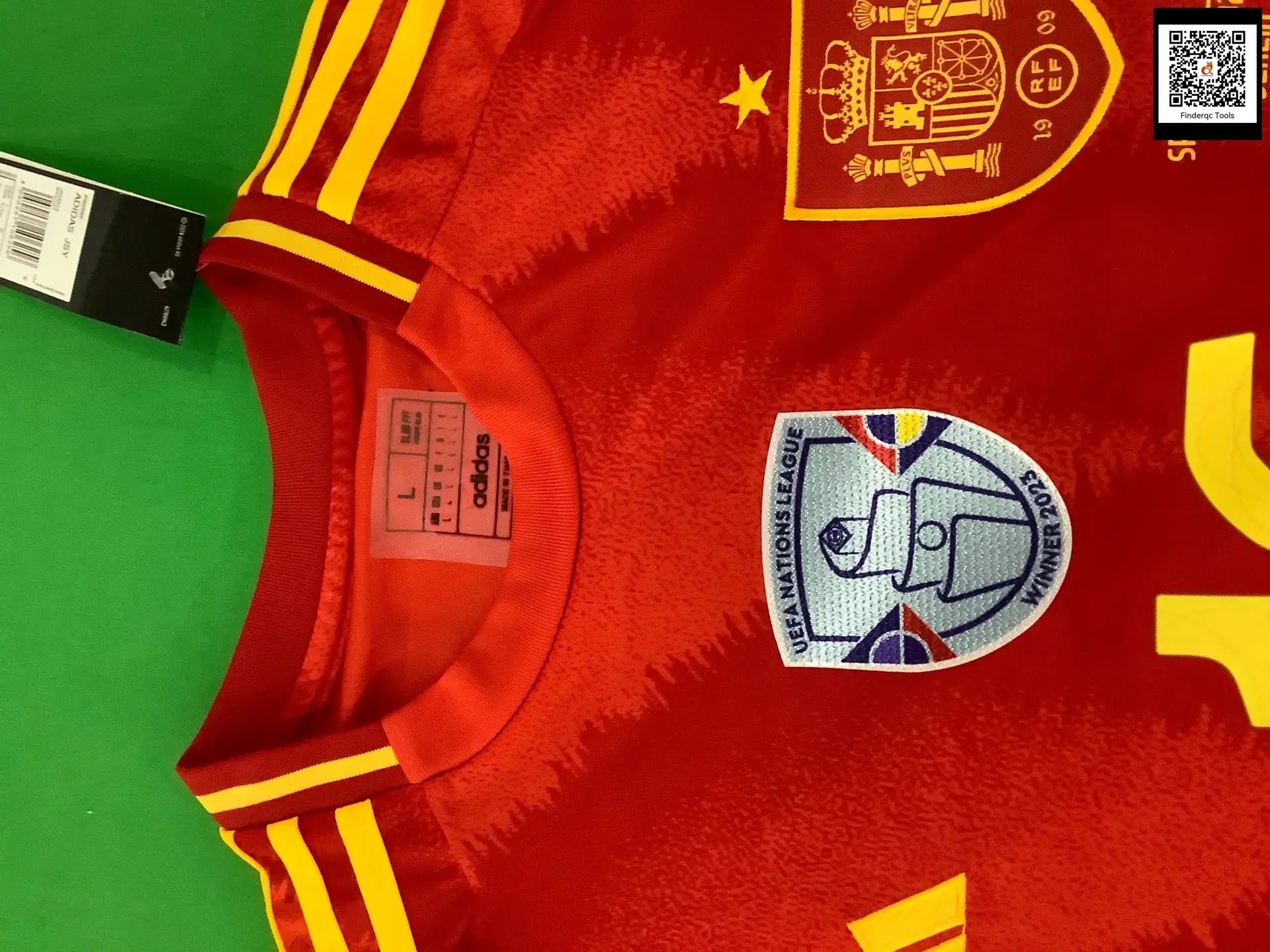2425 Champions National Team Spain Home and Away Jersey Adult Children Mora Tamal Football Clothes suit