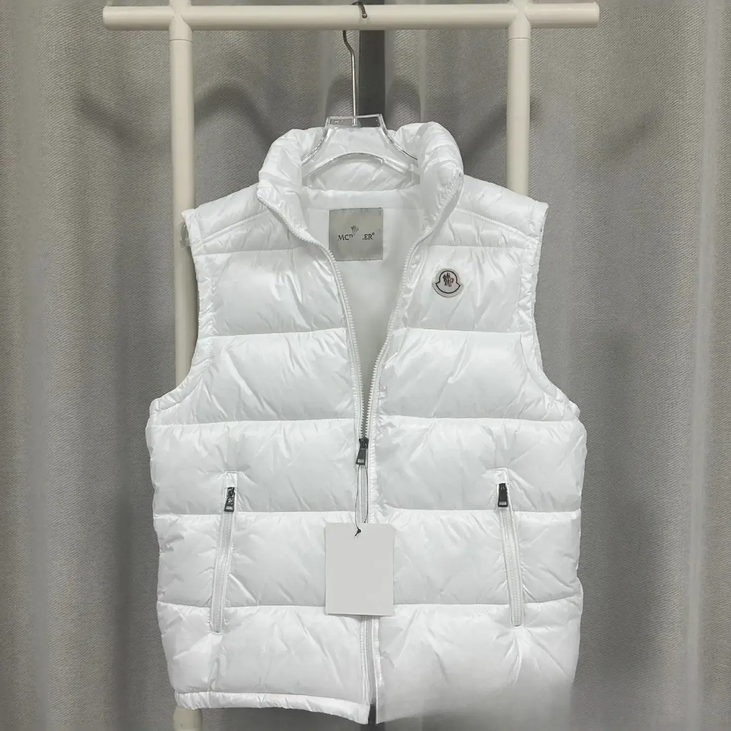 Cross-Border Autumn and Winter m Brand Maya Cotton Vest Glossy Men's Sleeveless Thickened Cotton Vest