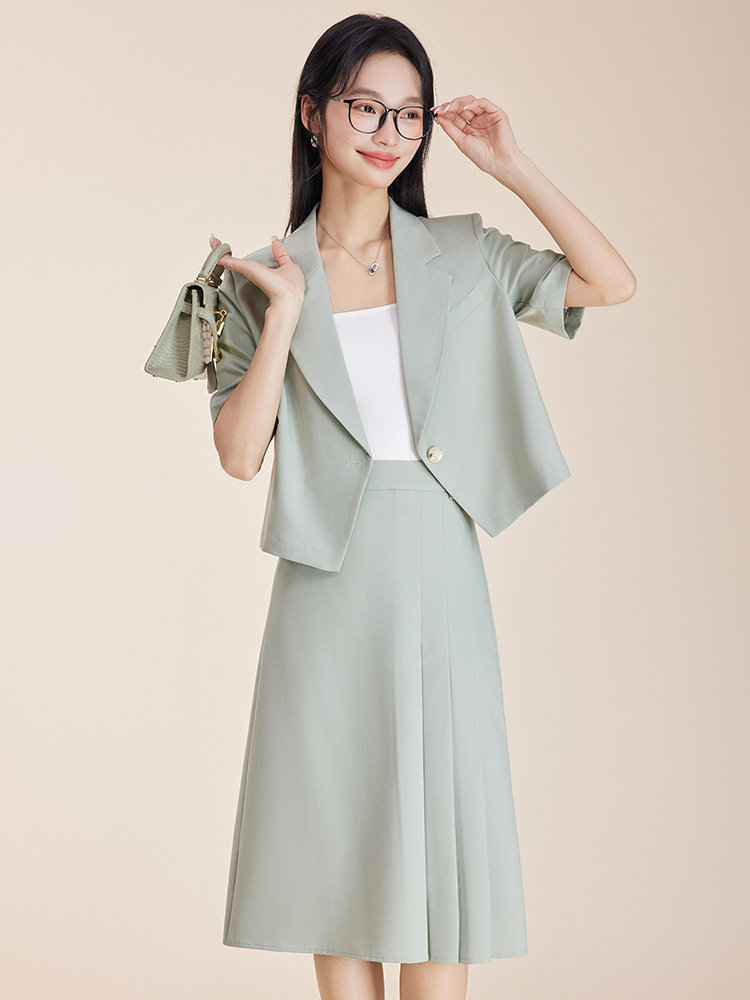 Small Short Suit Jacket Female College Students Teachers Postgraduate Entrance Examination Re-examination Wear Business Dress Interview Dress suit