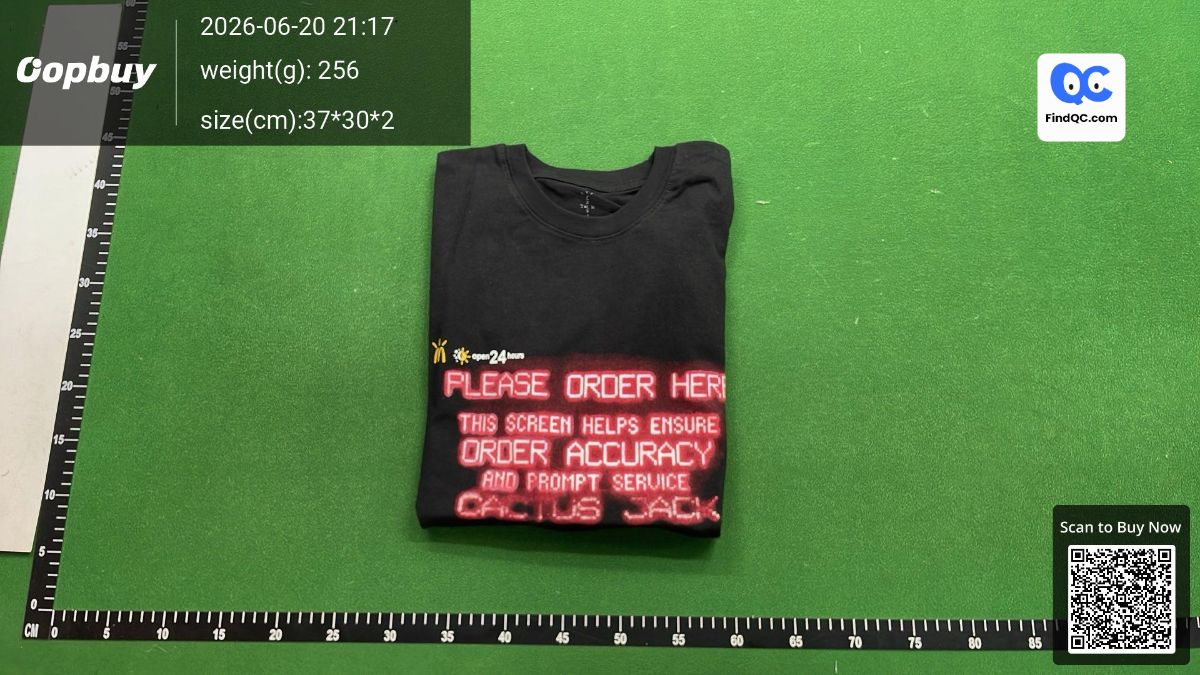 Travis Scott X Mcdonald's Cpfm T-Shirt Loose Fit Unisex Foam Portrait Ts Summer American Style Short Sleeve QC
