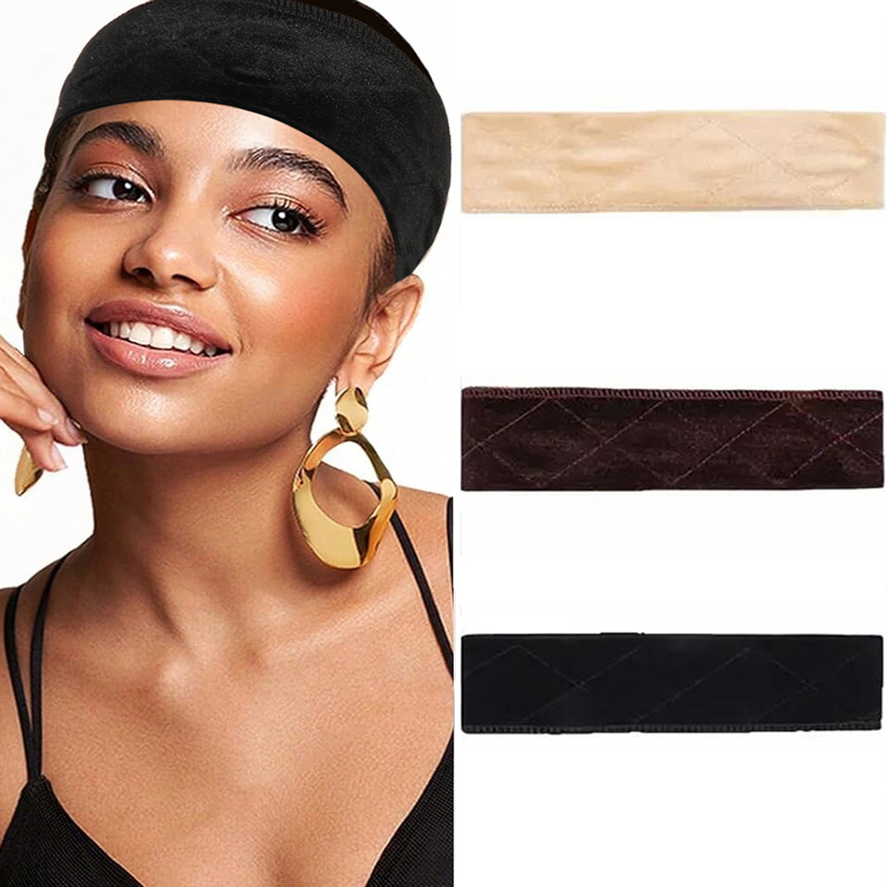 Wig Velvet Headband Gold Velvet Lace-Free Wig Headband Wig Grip Wig Headband Wig Grip