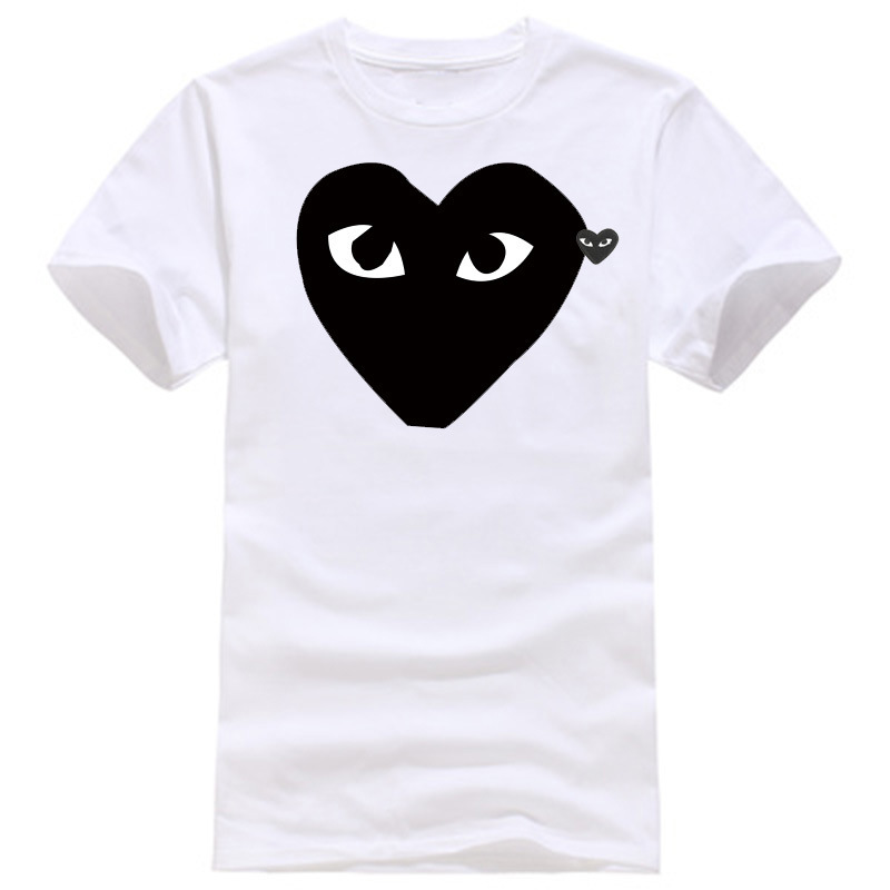 PLAY Comme des Garcons White Big Black Heart T-Shirt