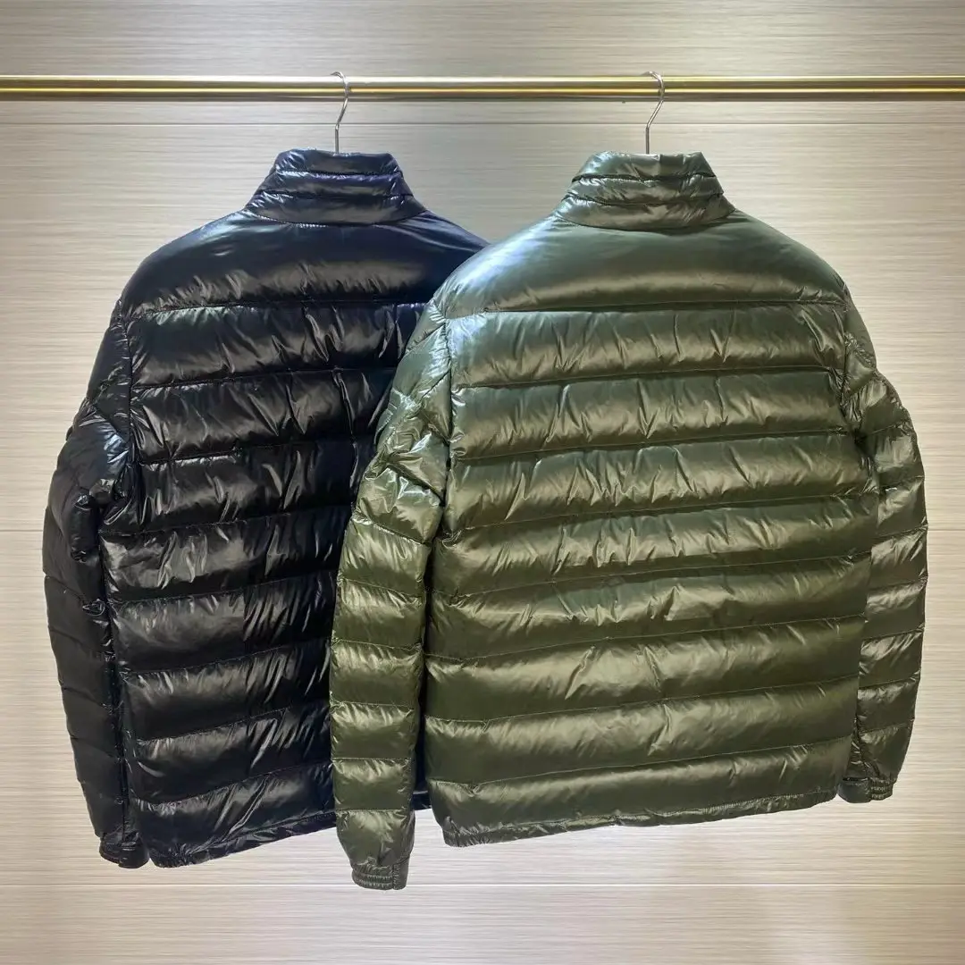2024 new m light down jacket men's stand collar short motorcycle clothing fashion casual jacket thin coat