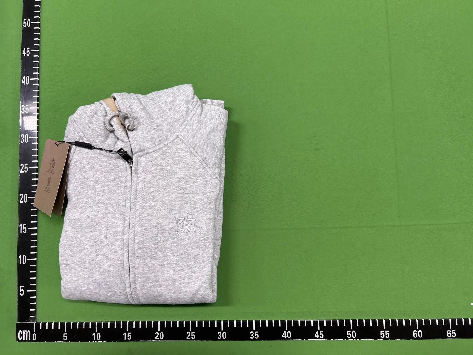Burberry Zip Hoodie Grey