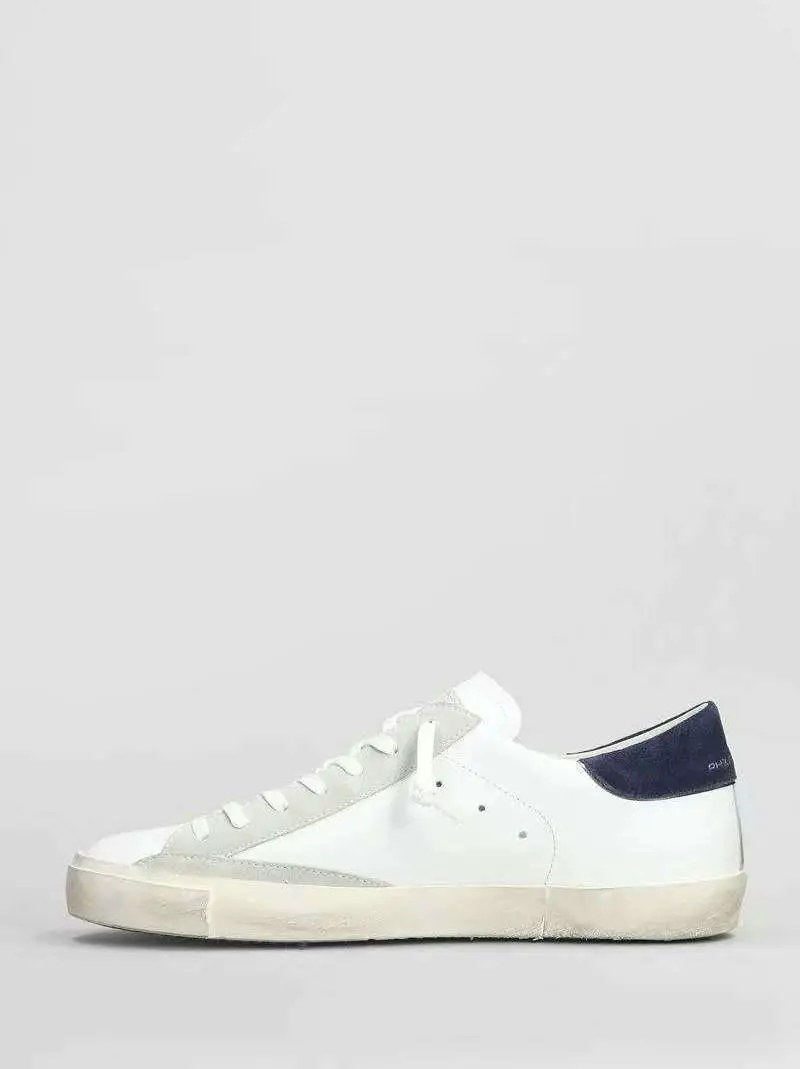 Philippe Model Paris Dirty Shoes Little Dirty Shoes White Vintage Sneakers Men's Shoes Women's Shoes Casual Shoes