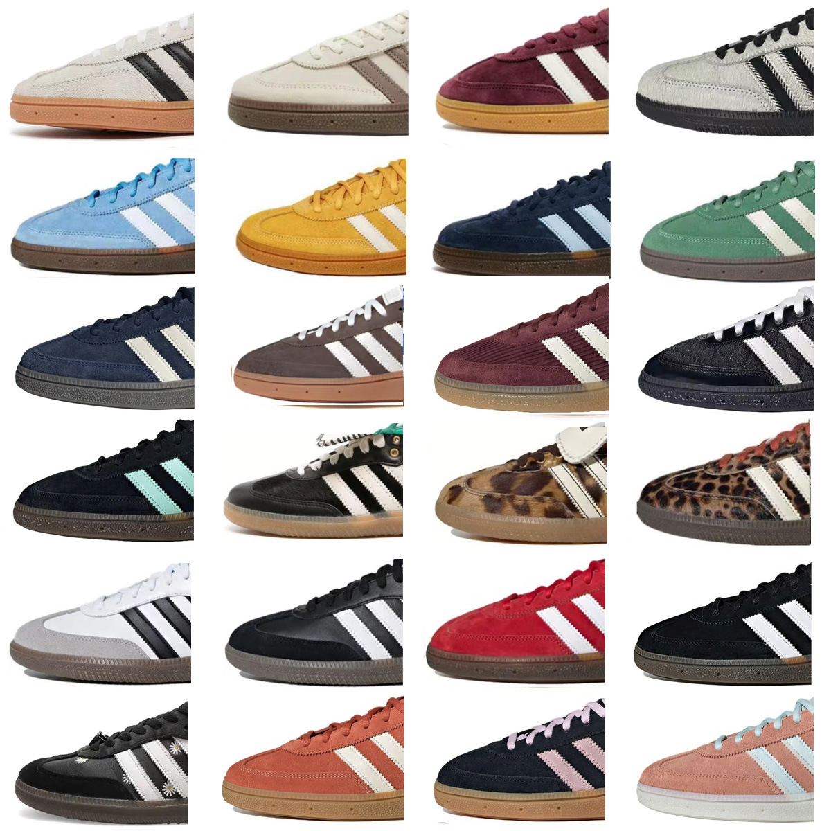 Putian Shoes, German Training Shoes, Spezial White and Blue, Wear-Resistant, Non-Slip, Sports Casual Versatile Shoes for Men and Women, Cross-Border
