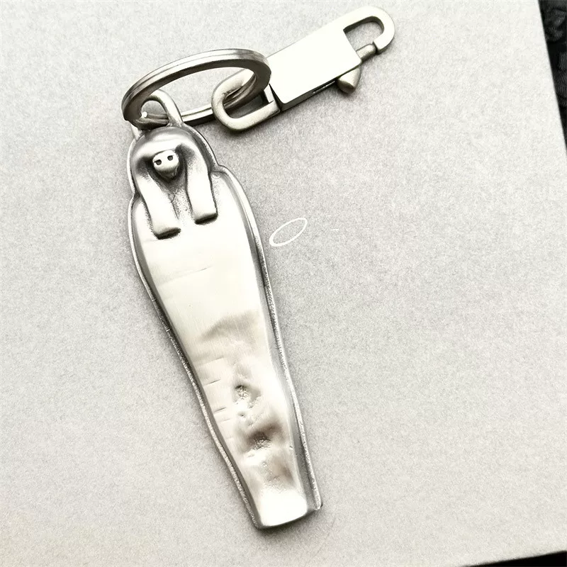 Froid Tiedeur Original Ro Style Egyptian Pharaoh Pendant Keychain Retro Punk Heavy Keychain Ring