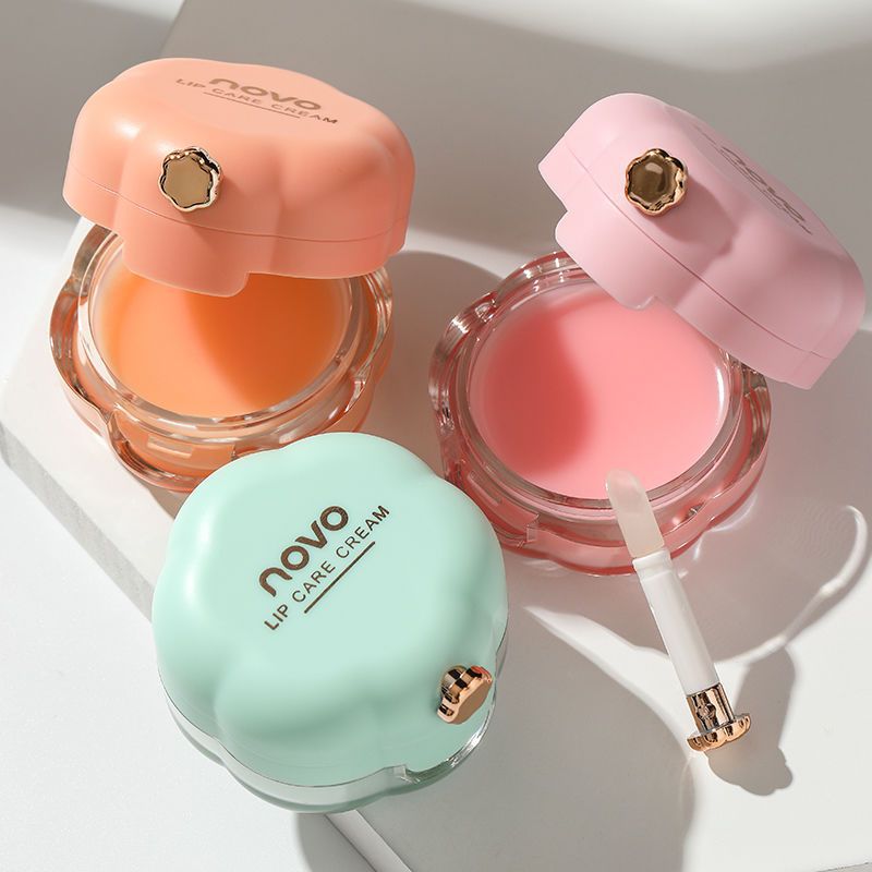 Novo Lip Mask Exfoliates and Fades Lip Lines, Hydrates and Moisturizes Lip Lines, Prevents Dryness and Removes Dead Skin, Student Lip Glaze Lip Balm