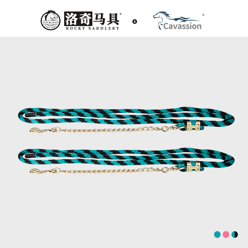Horse Lead Rope Iron Chain Lead Rope Traction Rope Anti-Bite Horse Equipment Equestrian Supplies Manufacturer Wholesale 8218065