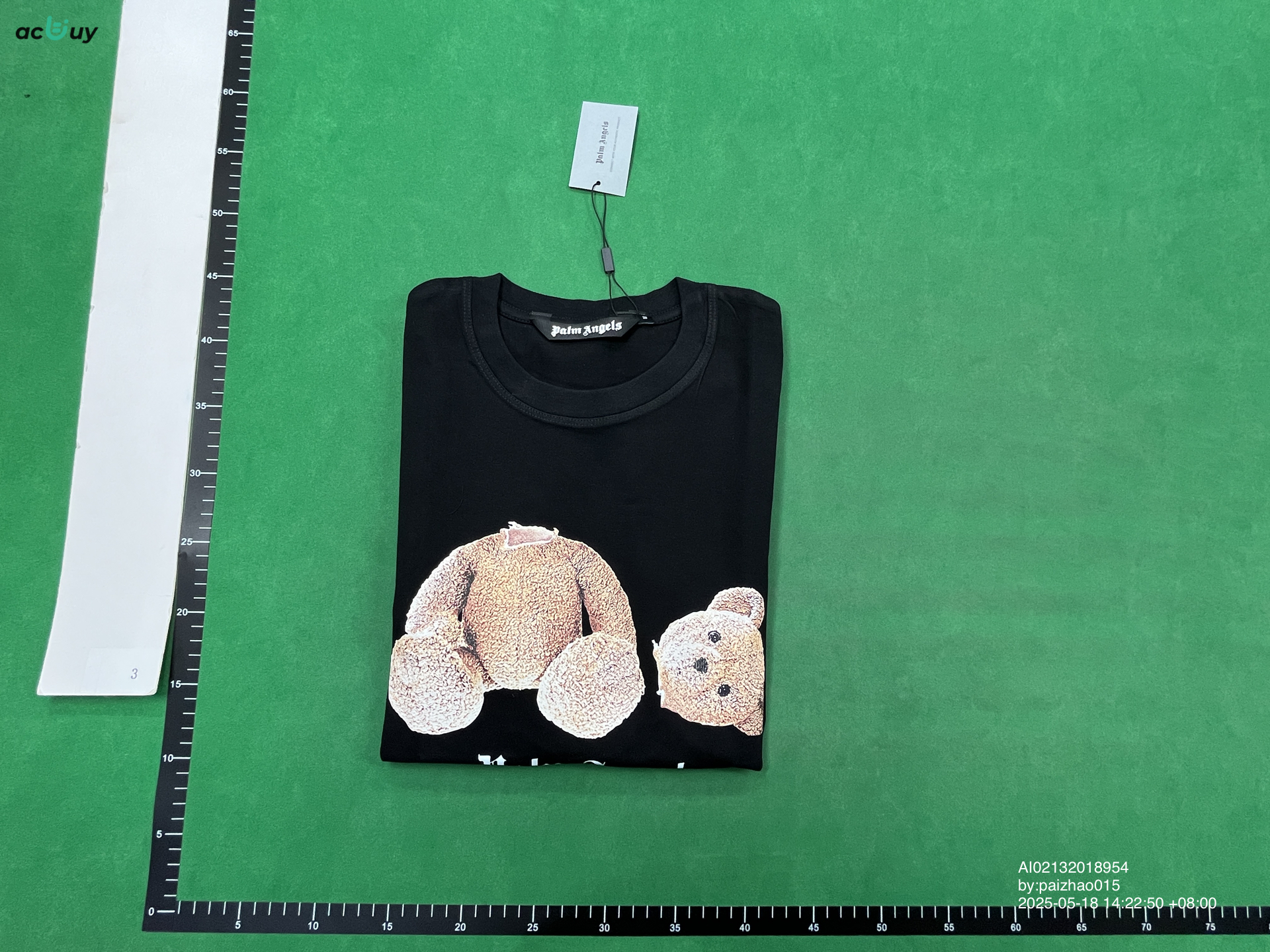 Palm Angels Black Bear T-shirt QC
