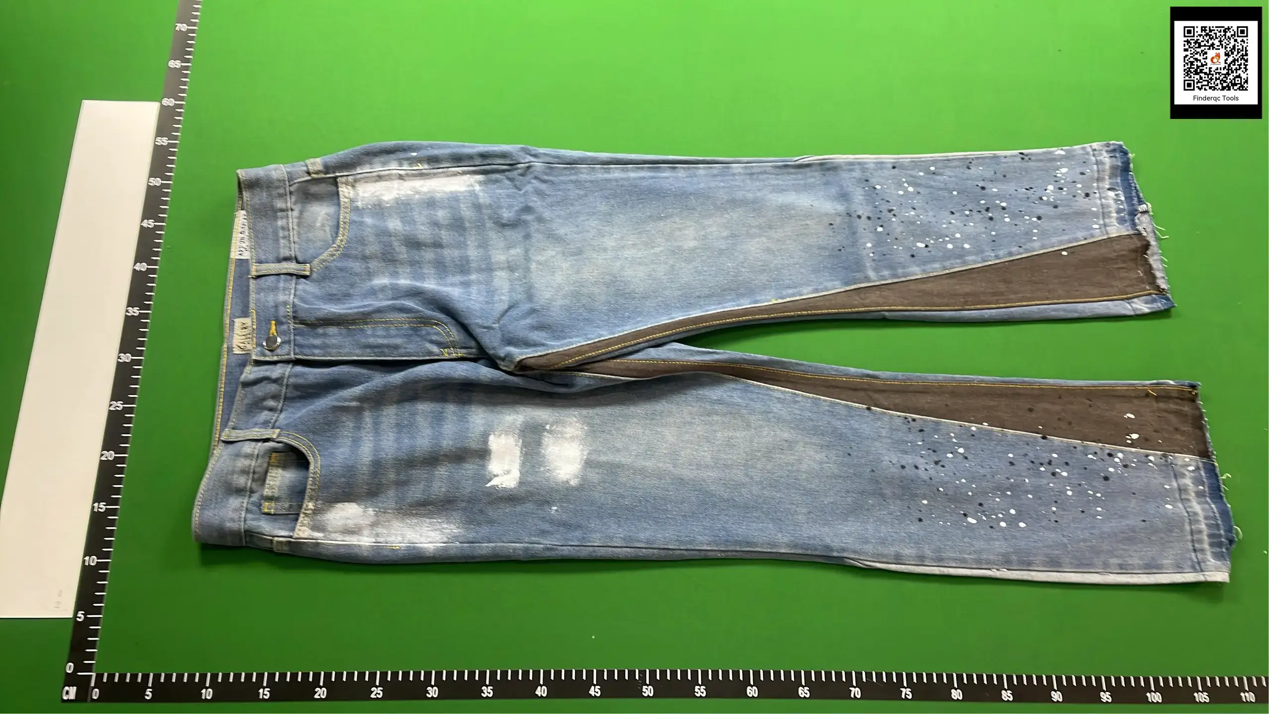 Cross-border New European and American Ripped Stitching Gradient Washed Wide-foot Micro-horn Loose Personalized All-match Jeans for Men and Women