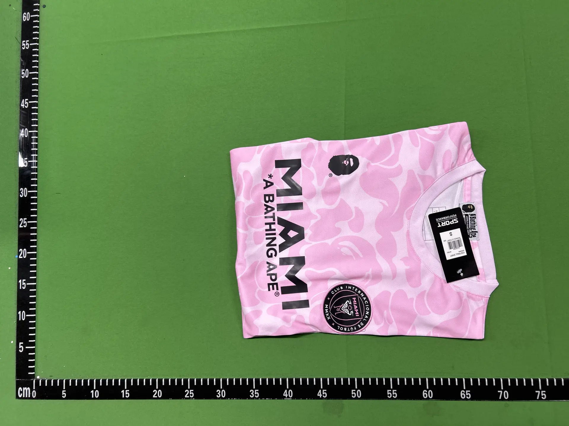 A Bathing Ape Miami Football Club Shirt Pink Camo