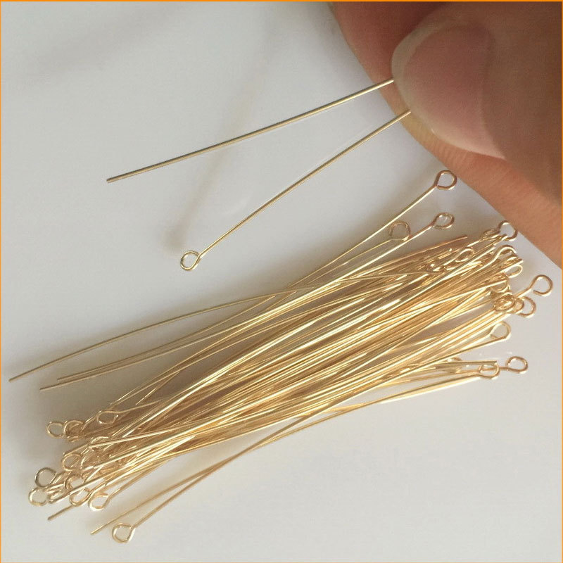 14K Gold-Filled 9-Shaped Needle American Gold-Filled Nine-Shaped Needle Connecting Needle DIY Jewelry Accessories 14K Gf