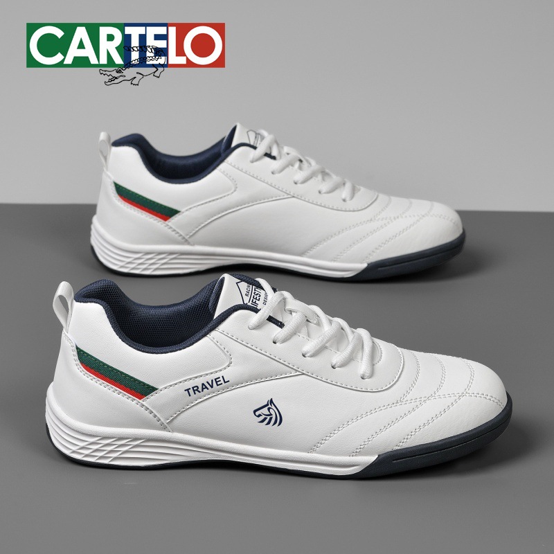 [New Model for the Year of the Horse] Men's Shoes, Spring Soft-Soled Comfortable Men's Casual Running Sneakers, White Shoes with Thick Soles