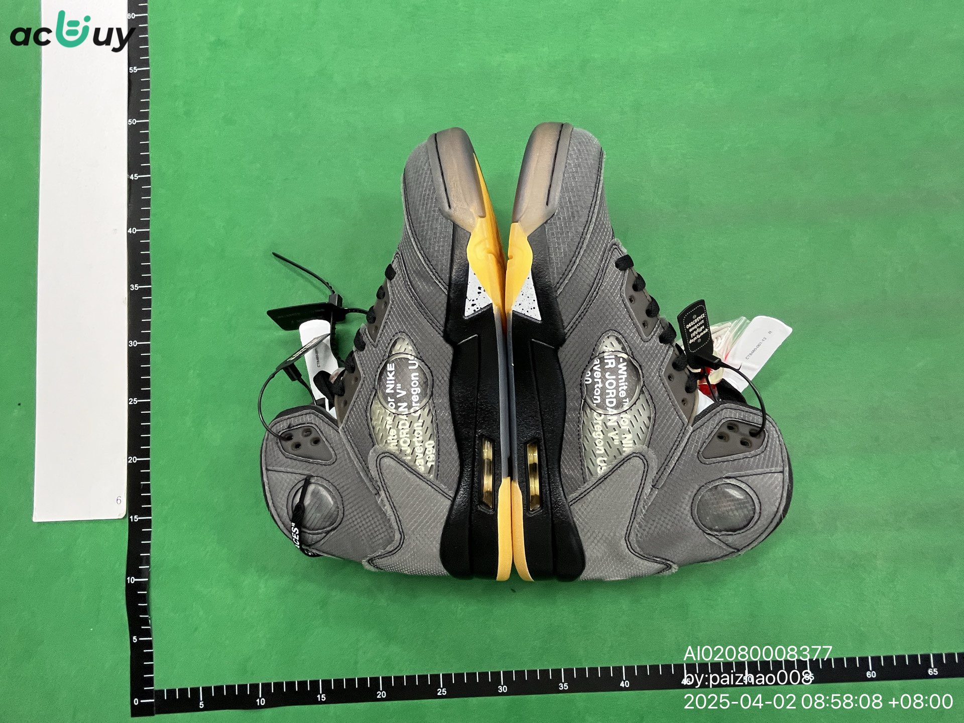 Off-White x Air Jordan 5 — foto QC 2