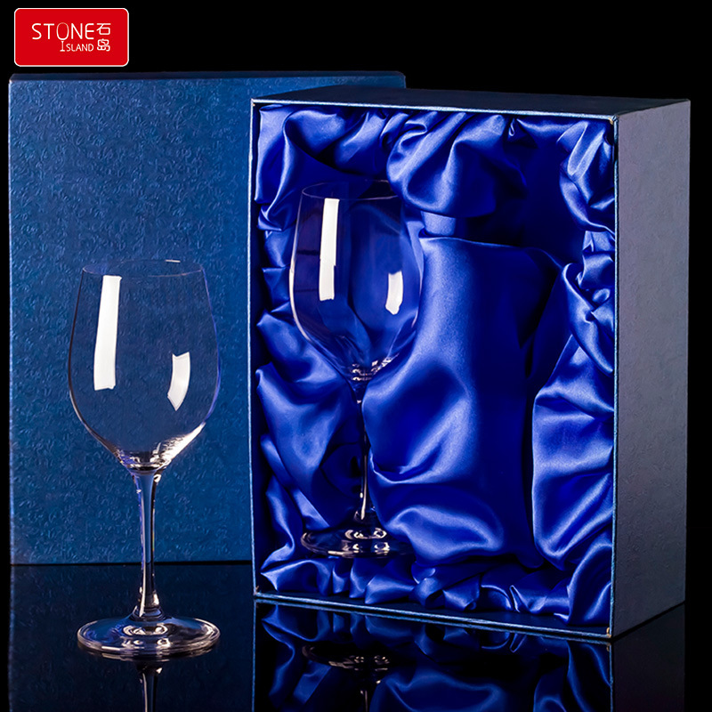 Shidao Crystal Glass Red Wine Glass Set Household Wine Glass Creative Grape Goblet Gift Box Two Generations Wholesale