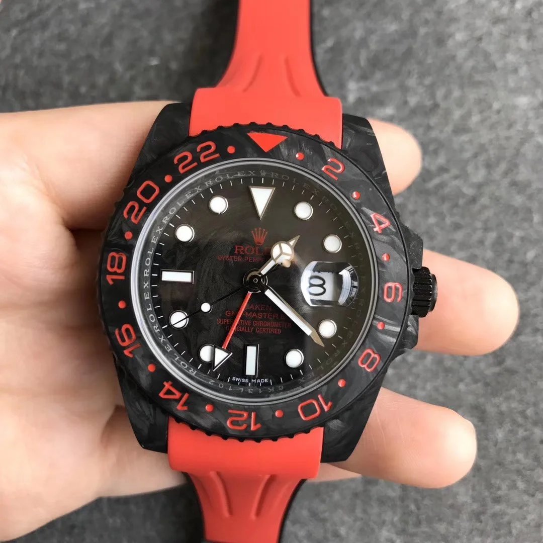 N厂，劳力士(ROLEX)格林尼治型II系列GMT两地时（红色）