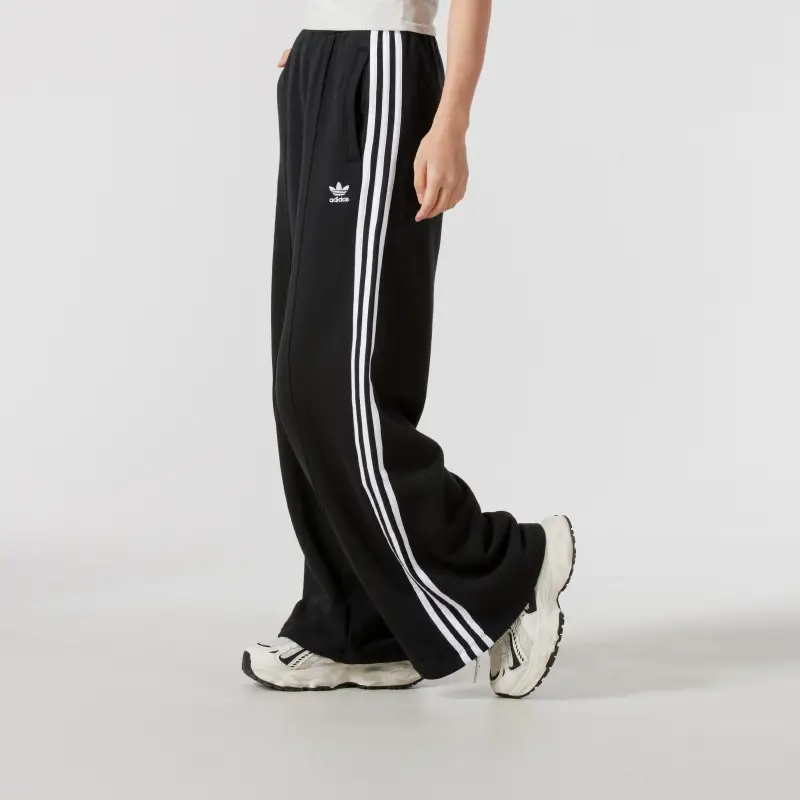 Adidas Official Website Authentic pants Women's Pants Fall and winter New arrival Black Knitting Sports Pants Loose Wide-Leg Pants