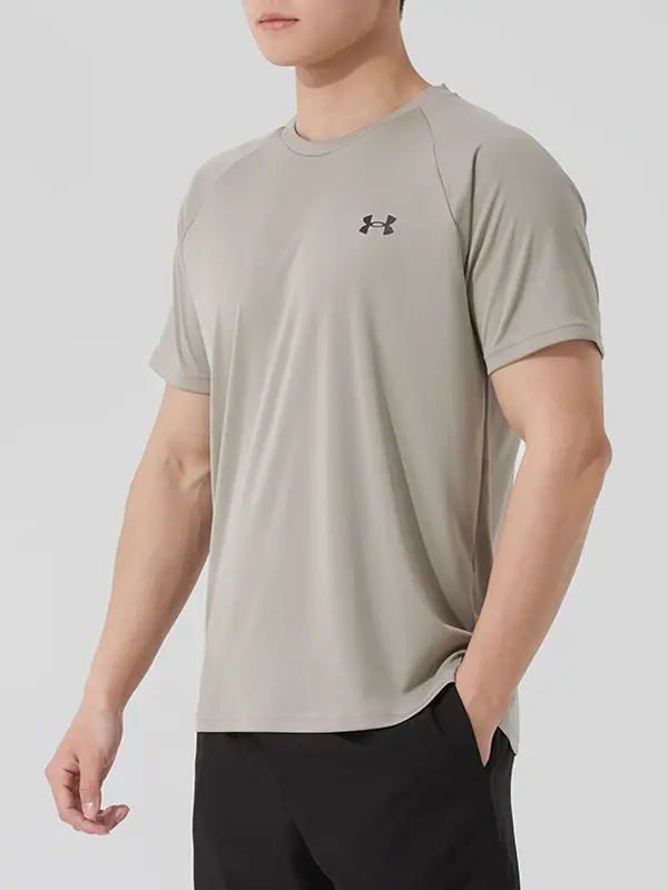 Under Armor Short-Sleeved Men's 2025 Summer New arrival Running Sportswear Round Neck Half-Sleeved Fitness Training Clothes Quick-Drying T-Shirt