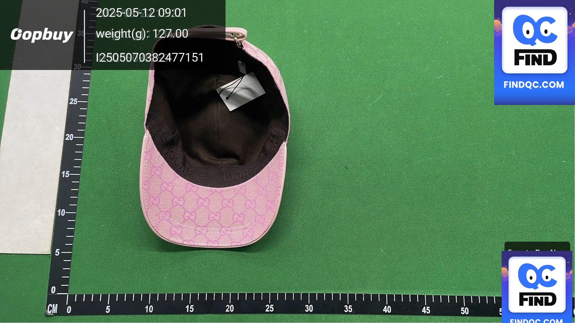 Gucci GG Canvas Baseball Cap Pink QC