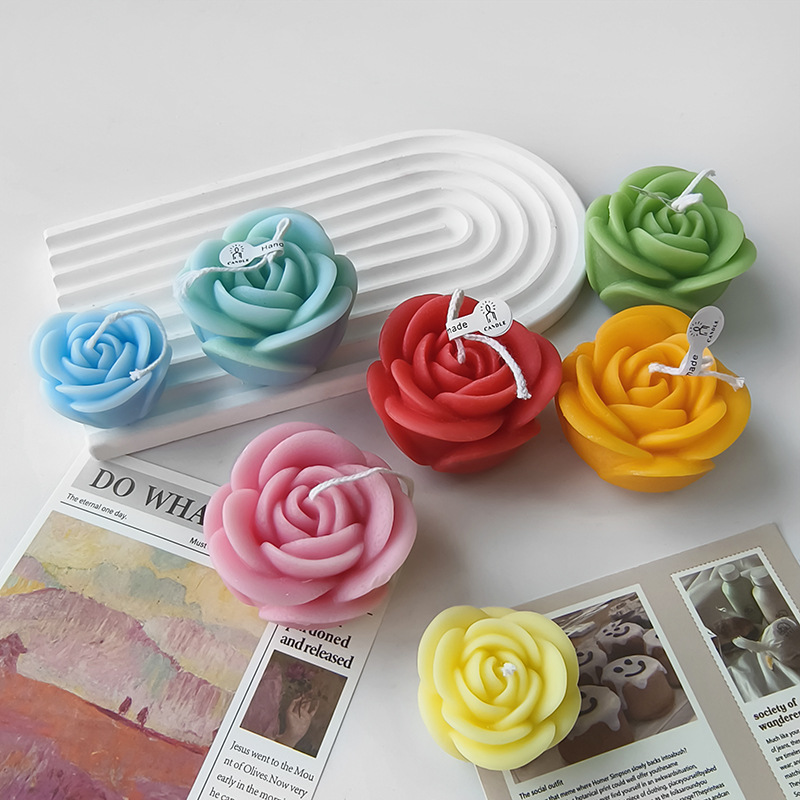 Jiahuimei Valentine's Day flower aromatherapy candle silicone mold DIY epoxy decoration cake baking decorations