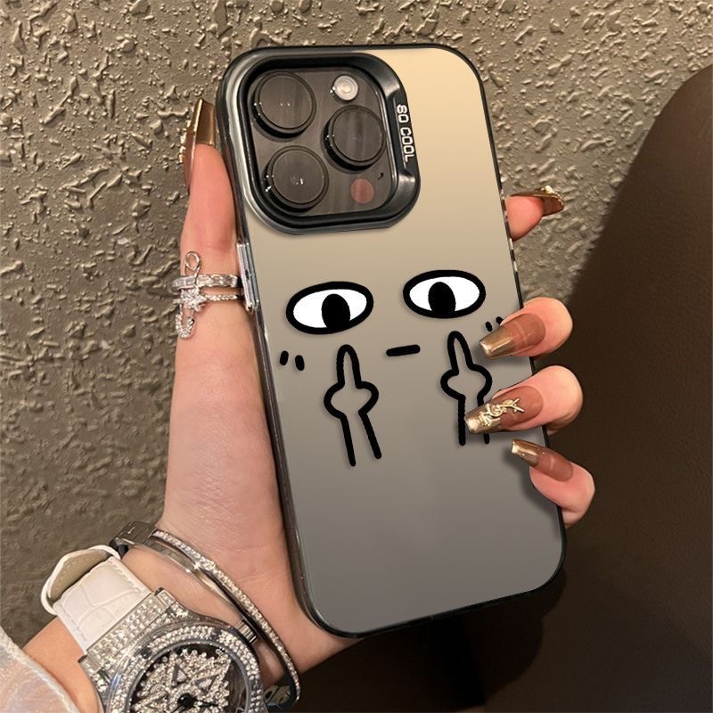 Middle Finger Design Suitable for Apple 15 Phone Case 14 Quirky 13 Soft Case 12 Shockproof 11 Full Coverage Xr/X Premium XS
