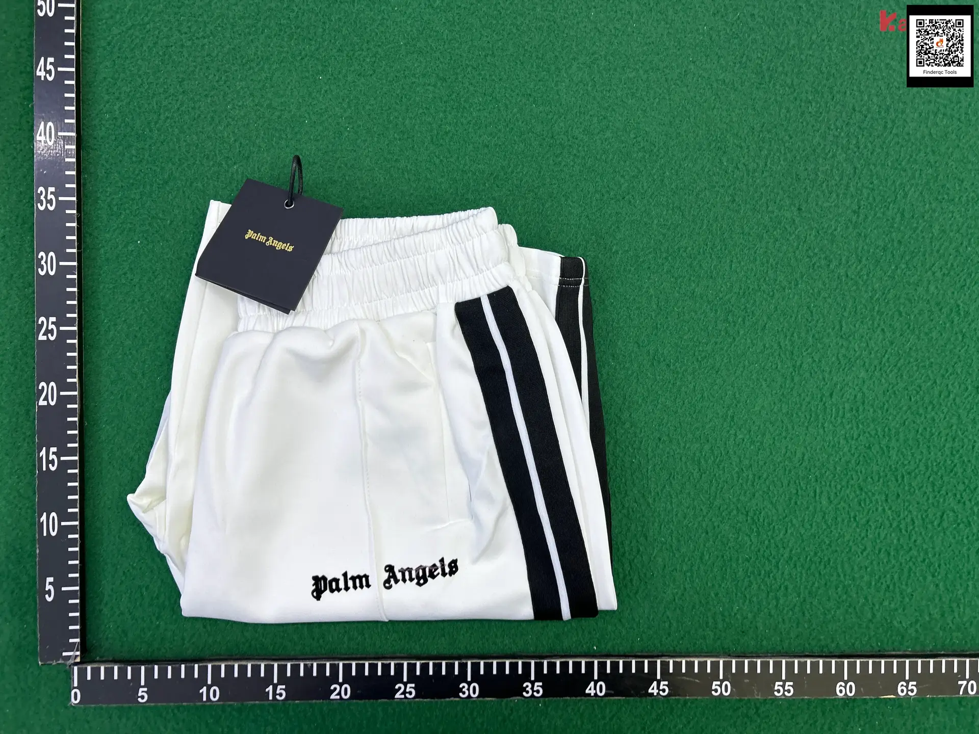 Palm Angels Track Pants White Black