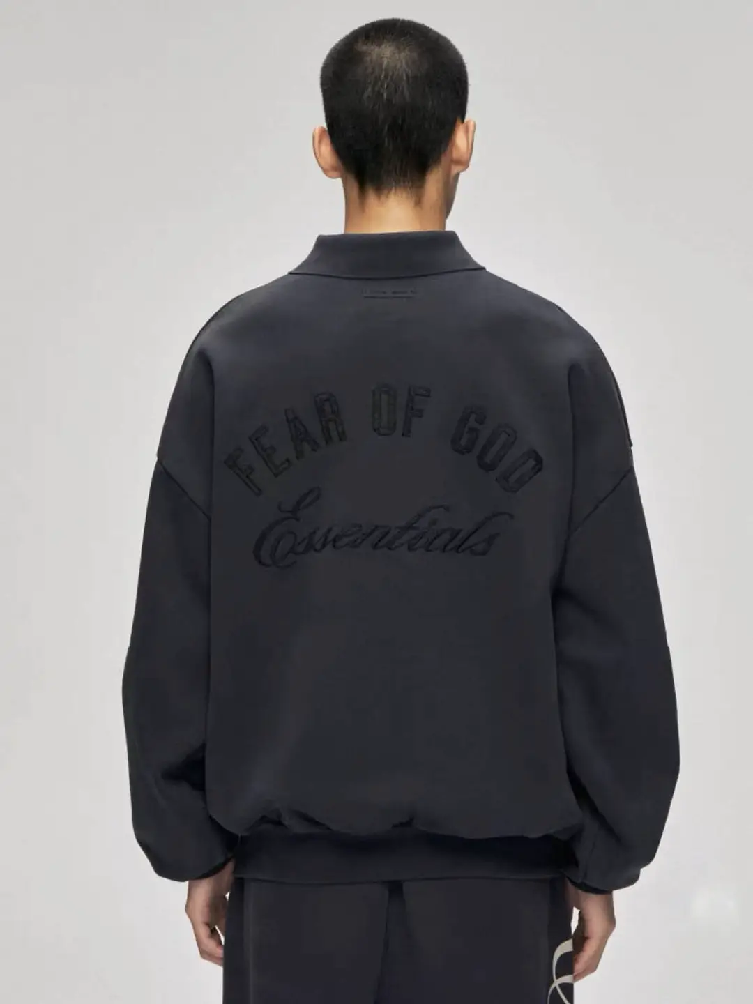 FOG CRAZY复线ESSENTIALS高街休闲宽松刺绣男女字母polo卫衣潮