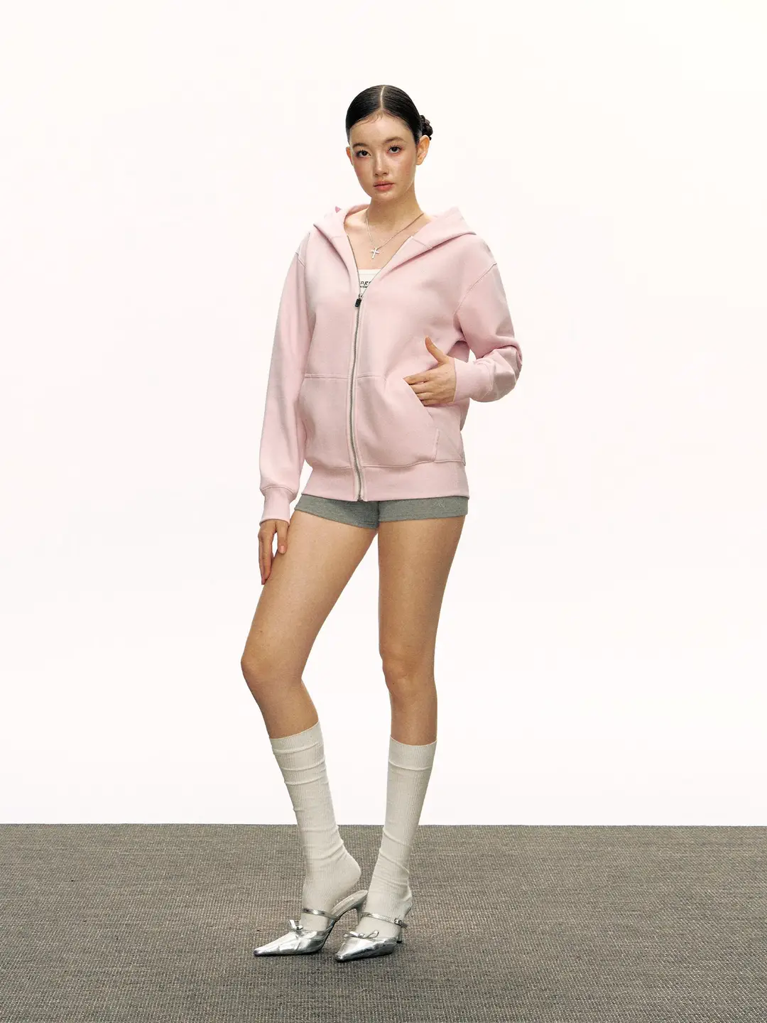 Ariseism American retro Hooded Zipper Sweatshirt Outwear Female 2025 Spring & Fall New arrival Loose Cardigan Tops