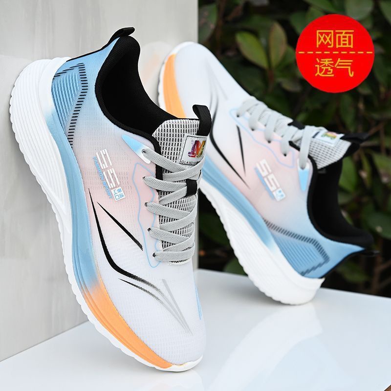 Spring new mesh breathable sneaker youth all-match ultra-light running shoes non-slip wear-resistant soft bottom casual shoes