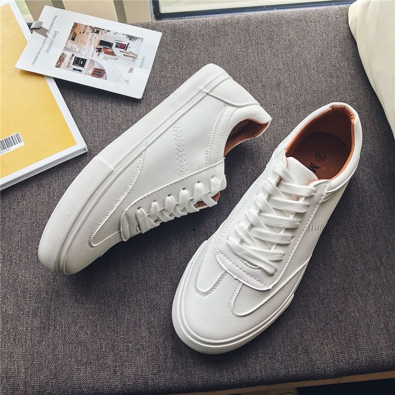 Northern Frontier Wolf Men's Shoes 2023 Summer Versatile White Shoes Men's Casual White Sneakers Ins Couple Canvas Shoes