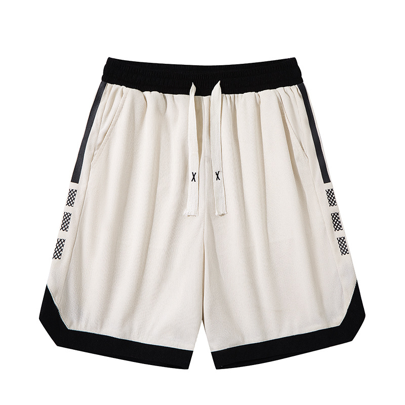 Ice Silk Breathable Shorts for Men 2025 New Summer Loose Casual Five-Point Pants for Boys Printed Beach Pants