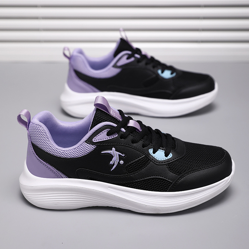 Brand Women's Shoes, Lightweight Running Shoes, New Spring and Autumn Breathable Running Shoes, Women's Soft Elastic Shock-Absorbing Sports Shoes, Comfortable for Women
