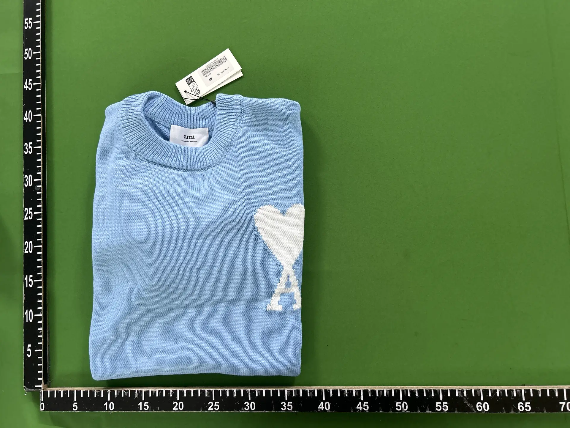 ami Paris Ami de Coeur Sweater Light Blue