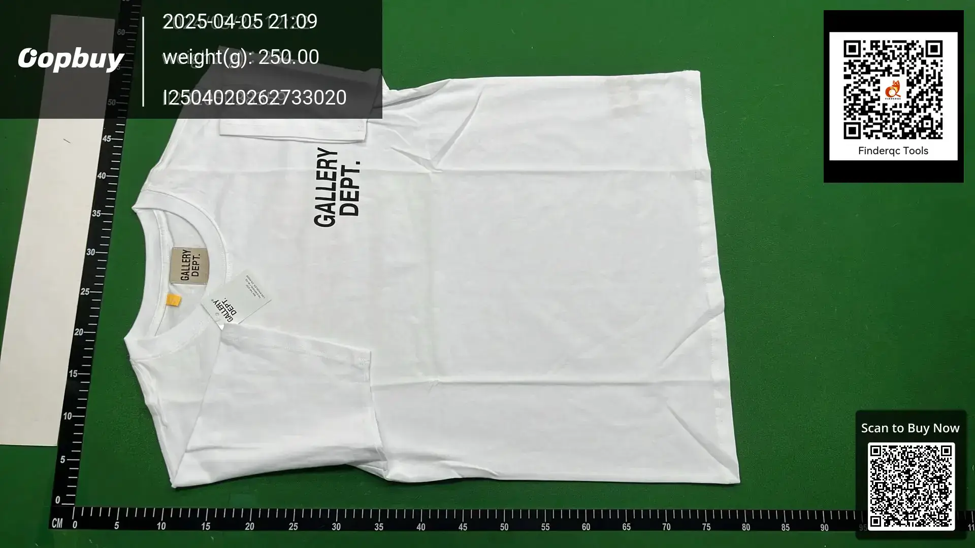 Summer 2024 High Street Trend GALLERY DEPT Letter Logo Print Simple Versatile Short Sleeve T-Shirt Cotton Sporty Casual round Neck