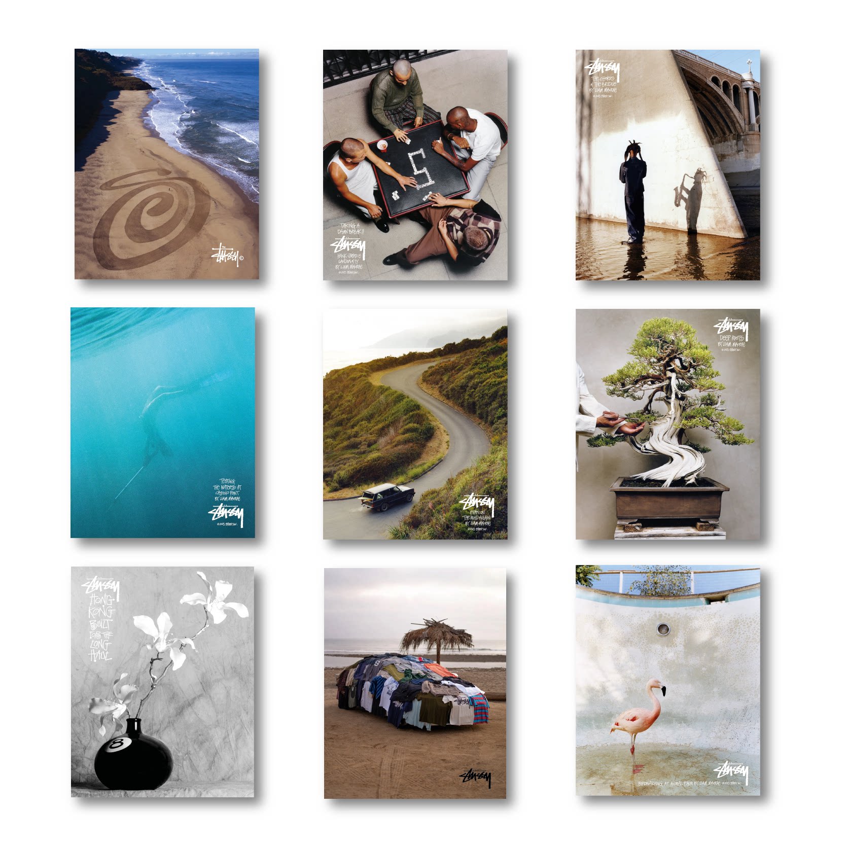 Stussy Trendy Poster Studio Bedroom Decoration Room Layout Lookbook Art Stickers Foto QC de TAOBAO na Qualit.ly