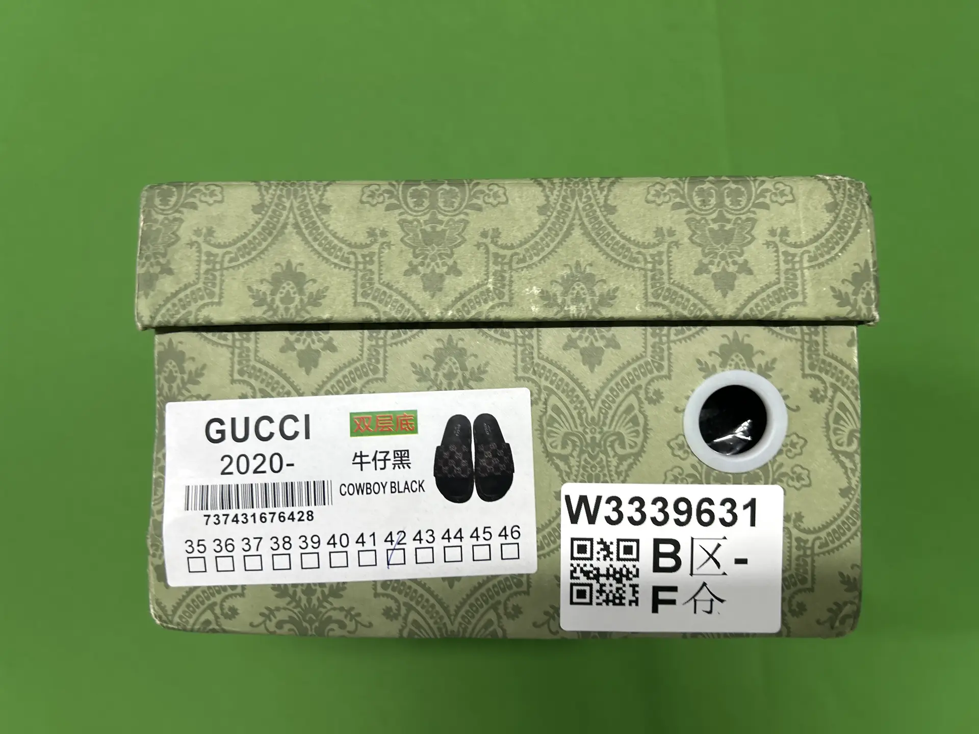 GUCCI 2020 Cowboy Black Slides
