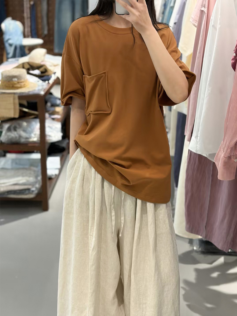 Sutin Source Factory 2026 Spring/Summer New Design Loose Fit Casual T-Shirt Short Sleeve Powerful Supplier