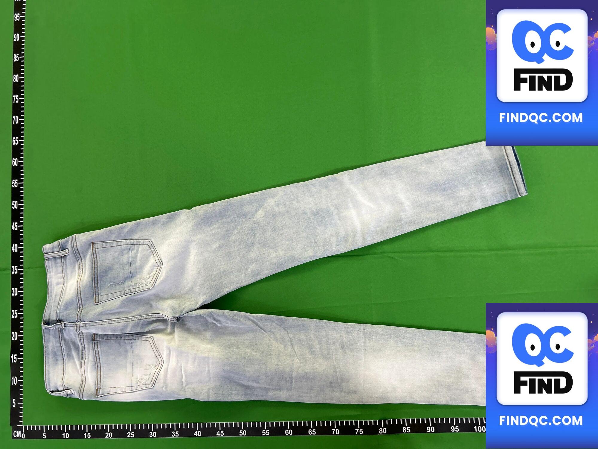 Foreign Trade High Street Light Blue Ripped Jeans Men's Slim Stretch Ripped Pants Men Jeans American Jeans Men — QC-foto 3