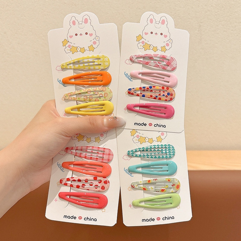 Children's Bangs Bb Clip Non-Damaging Hairpin Little Girl Side Clip Dopamine Hair Accessory Baby Small Hair Clip