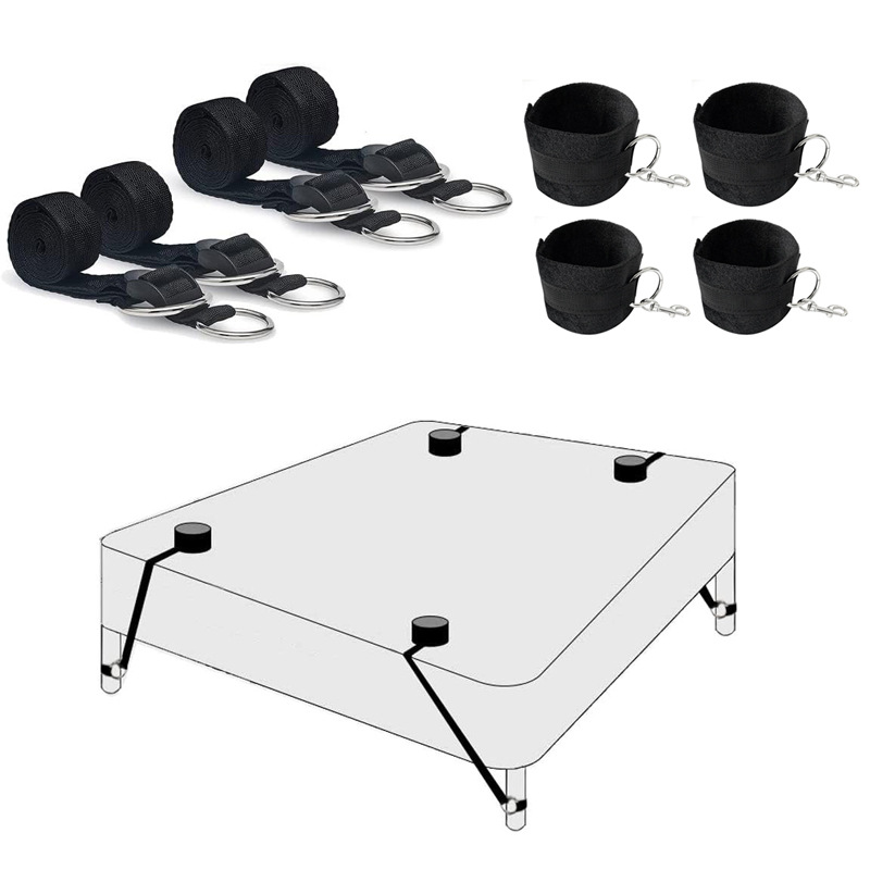 Amazon Sex SM Sex Products Ring Set Hand and Foot Strap Adult Bed Bed Flirting Bundles Wholesale