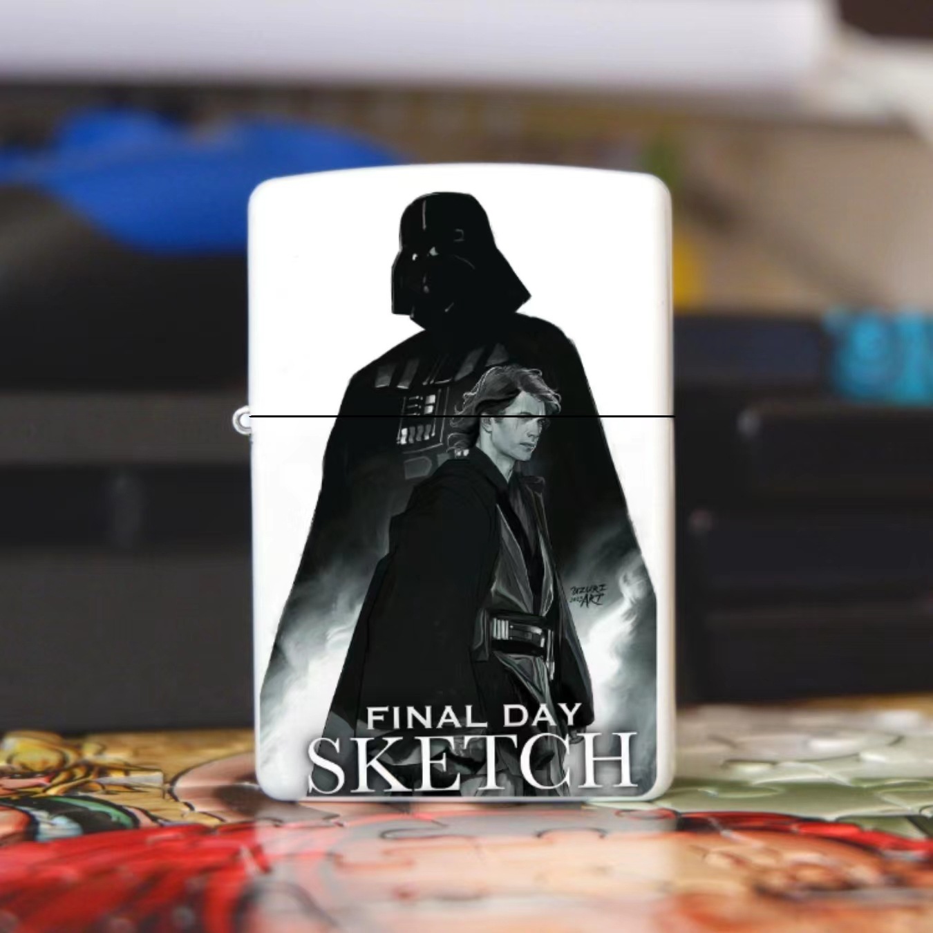 Star Wars metal kerosene lighter windproof teacher kerosene creative lighter creative picture lighter