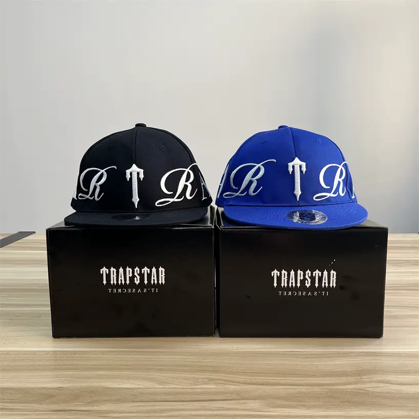 Trapstar Script Hat Men Embroidered Cap Quality Original Drip Drill