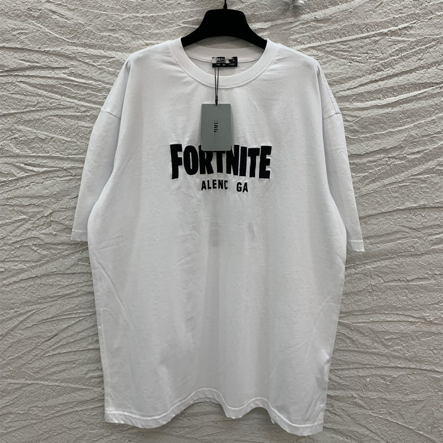 Duo Jia Edition 2026 Summer New Luxury Trend B Brand Fortnite Long Sleeve Collaboration Letter Embroidery Unisex Short Sleeve T-Shirt
