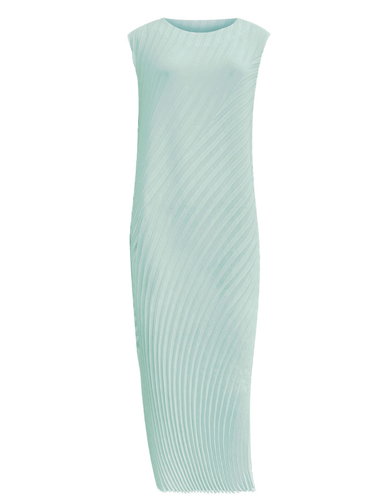 Irregular Dress for Women, Spring/Summer 2026 New Style, French Style, Elegant, Slim Fit, Sleeveless, Pleated Dress